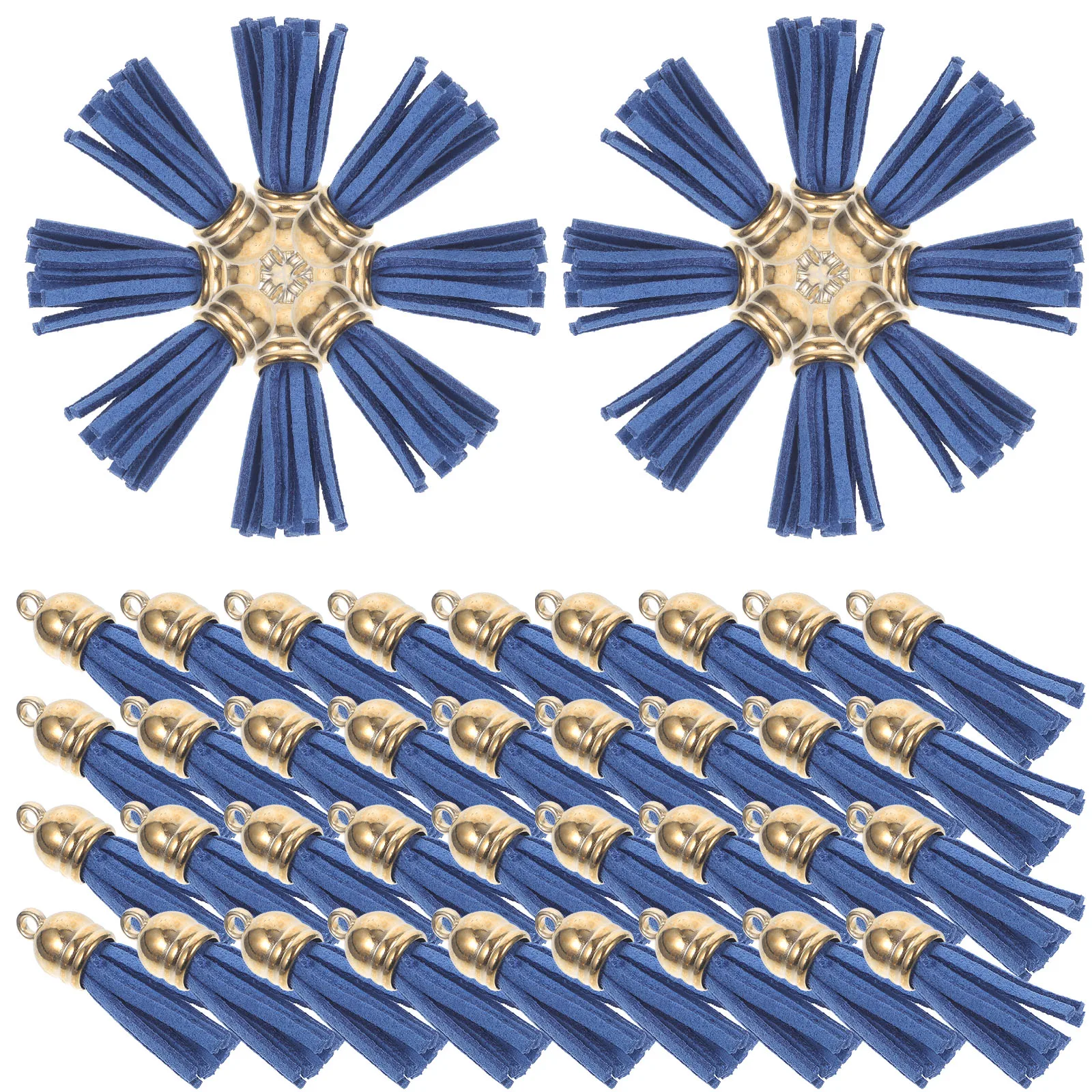 

100 Pcs Tassels Jewelry Handbag Pendant for Craft Jewellery Making Supplies Decorative Keychain with Mini Fringe