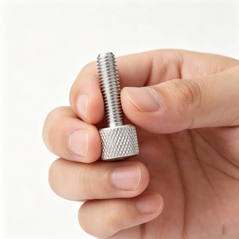 304 Stainless Steel Mesh Pattern Knurled Thumb Screws M2 M2.5 M3 M4 M5 M6 M8 Flat Head Tighten Curtain Wall Glass Bolt Screw 3