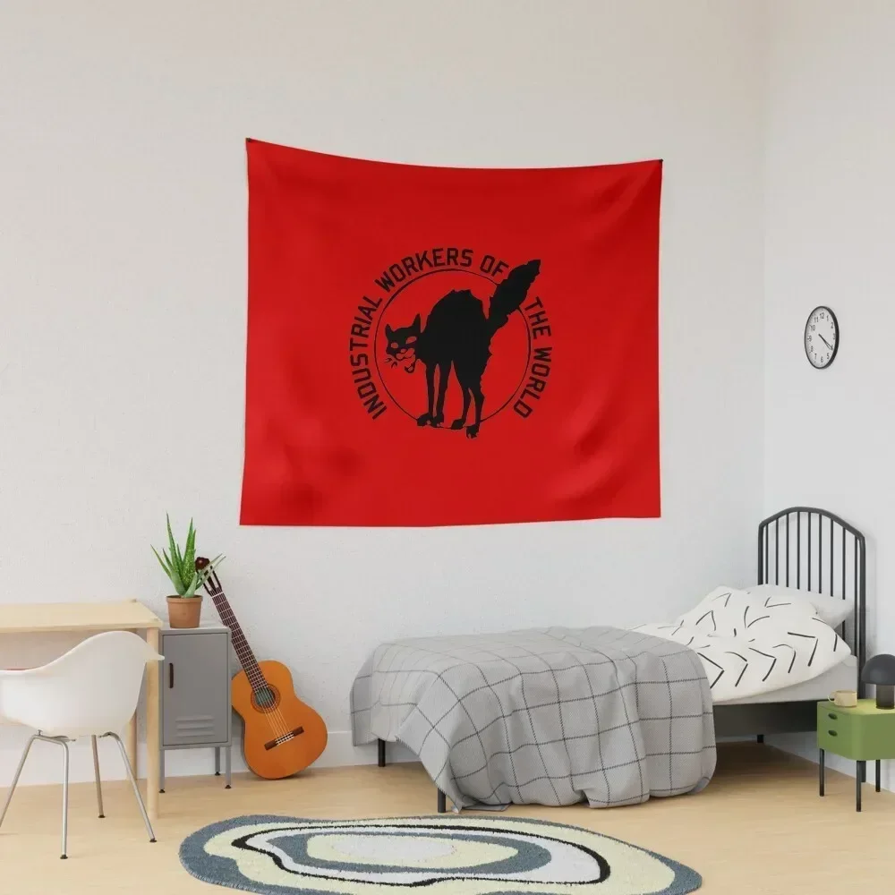 Industrial Workers of the World - Sabo-Tabby Tapestry Cute Room Things Wall Coverings Tapestry