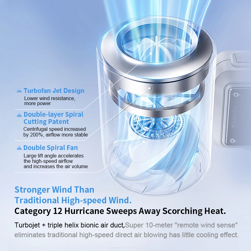 Mini Handheld Fan 4000mAh Pocket Portable High-speed Brushless Motor With Digital Display Outdoor Travel Cooling Turbo Jet Fan