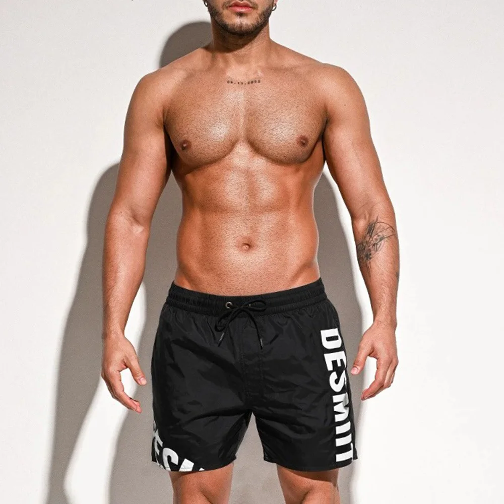 

Summer Men's Swimming Shorts Beach Pants Letter Printing Casual Fashion Loose Comfortable Seaside Surfing Gym Men's Bottoms