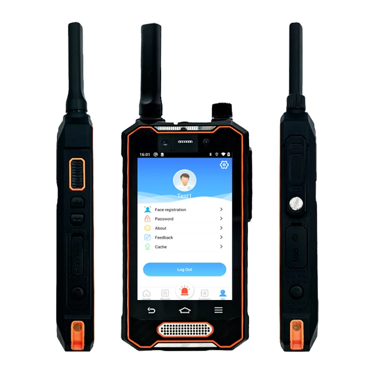 Wireless Walkie Talkie Guard Tour Patrol Face Recognition Camera GPS Security Guard Tracking System