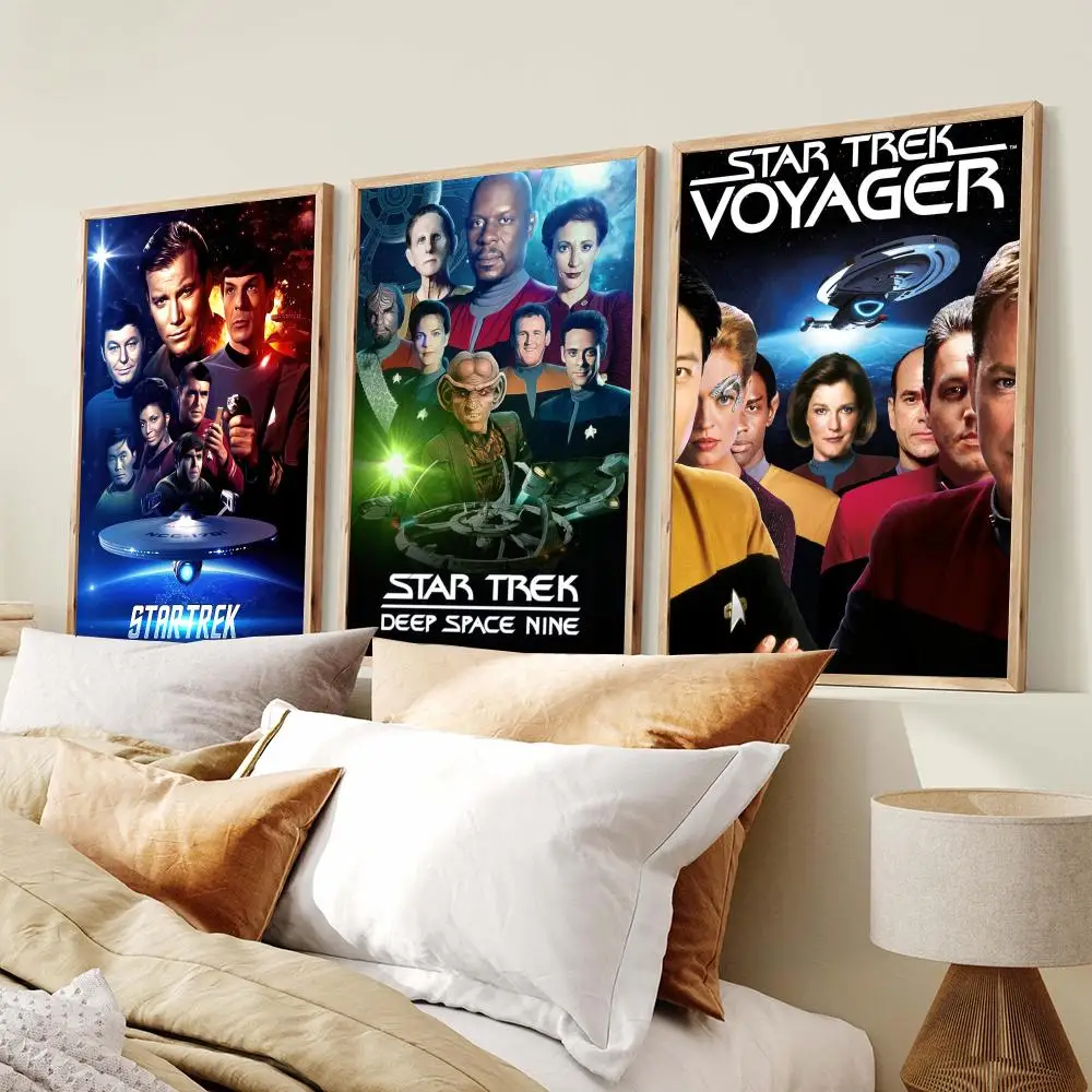 S-Star T-Trek Movie Poster PP Wall Art Prints Poster for Dorm Room Apartment Home Office Room Decor Gift Waterproof