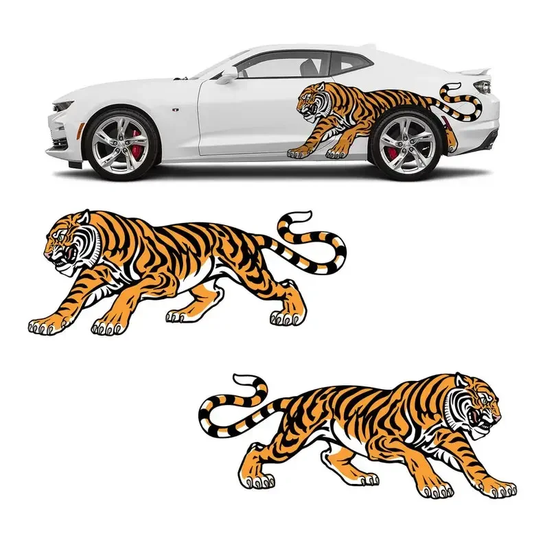 Prowling Tiger Car Decal Livery 2 Piece Set Limited Edition Exclusively Designed In-house And Printed On Premium Vinyl Decorate
