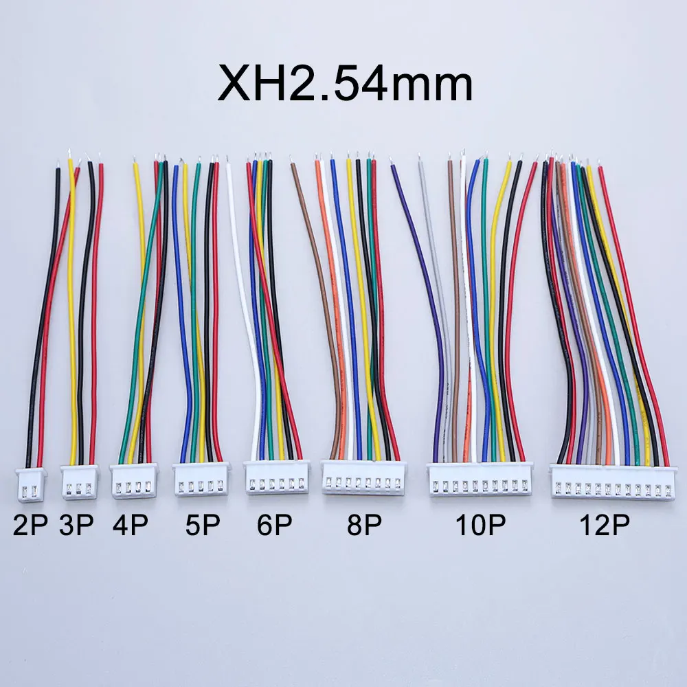 YanXi 10PCS SH1.0 1.25 ZH1.5 PH2.0 XH2.54 Connector Female Plug 2/3/4/5/6/8/9/10/12Pin With Cable Terminal Wire 10/20/30cm