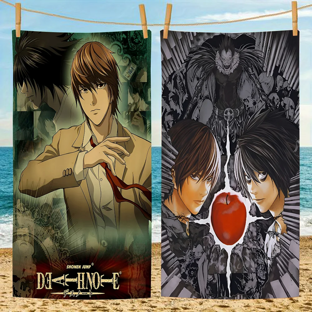 

Anime Death Note DN L Beach Towel For Kids Personalized Bath Towel Pool Towel Vacation Gift Picnic Towel Party Gift