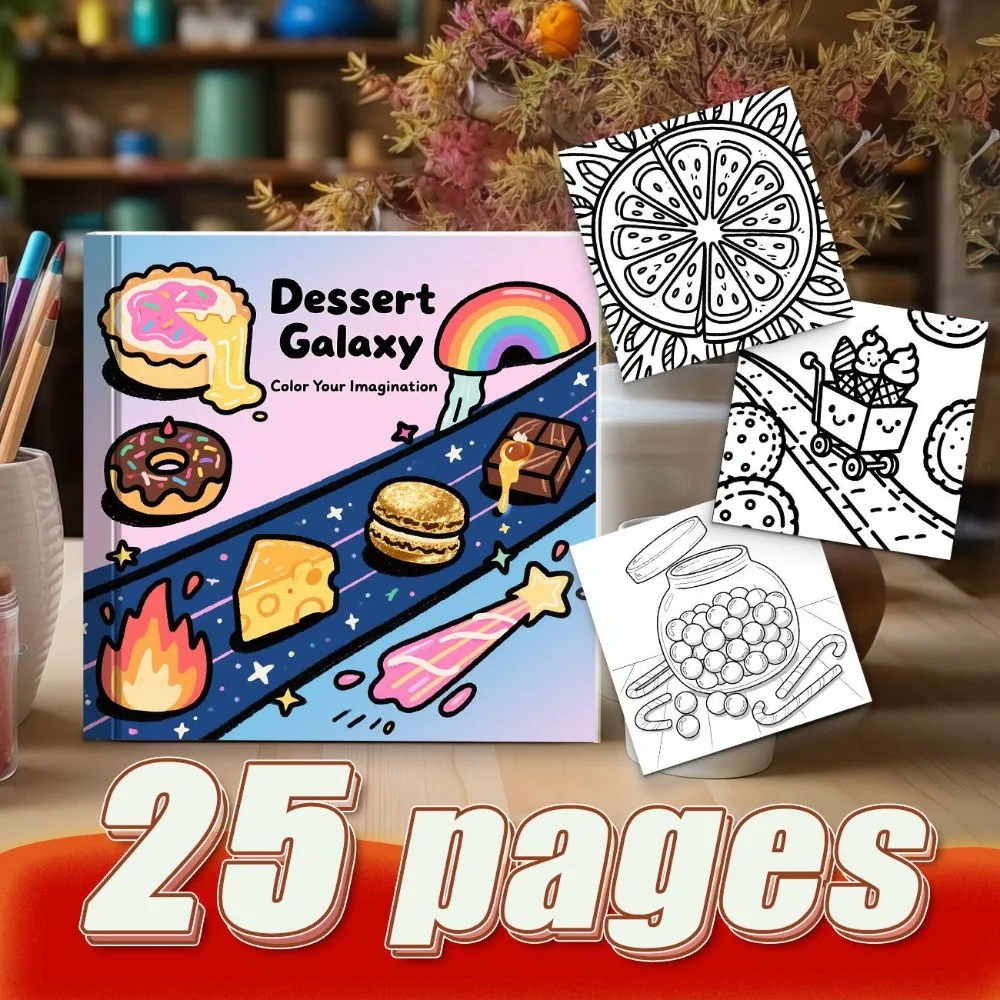 Ocean Mermaid Afternoon Tea Coloring Book Healing Relaxation Parent Companion Rich Exquisite Content With Free Brushes