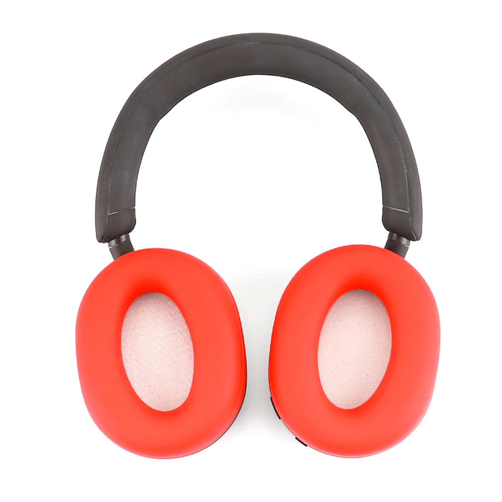 2 قطعة غطاء وسائد الأذن استبدال سيليكون وسادة الأذن يغطي قابل للغسل مقاوم للعرق الحد من الضوضاء لسوني WH-1000XM5 سماعة #5