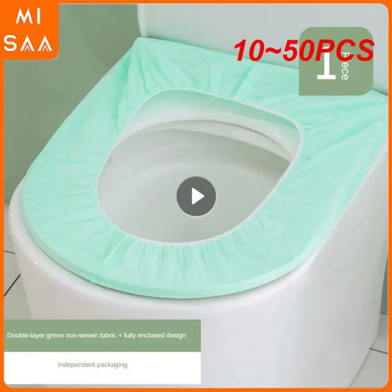 10~50PCS Toilet Cover Positive And Negative Double-sided Elastic Rubber With Good Waterproof Effect