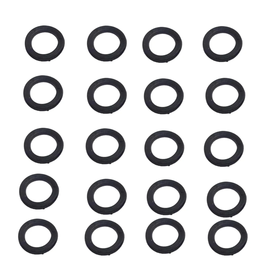 10/20 Stück Ersatz-O-Ringe, Gummi-Unterlegscheiben für 1 Spinlock-Hantelmutter, Fitness-Zubehör, langlebig, praktisch, Kunststoff, schwarz, 25 mm – Detail 4