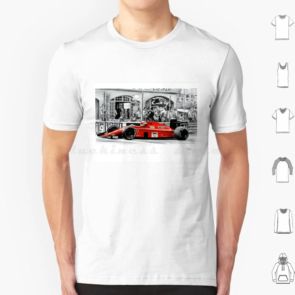 89 Nigel Mansell , Monaco Gp T Shirt 6xl Cotton Cool Tee Monaco Gp 1989 Nigel Mansell Mansell 126ck Turbo Monaco Gp Monaco