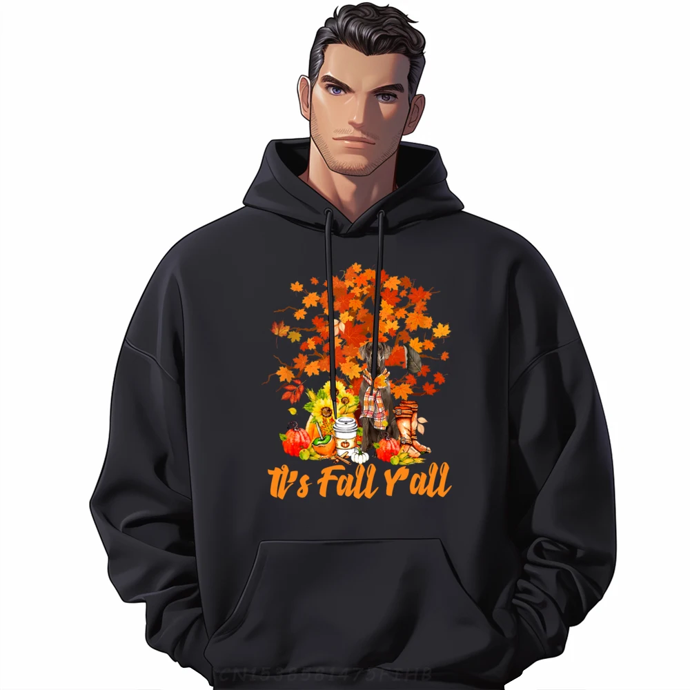 It is Fall Y'All American Great Dane Dog Lovers Thanksgiving Mens Clothing Camiseta Slogan