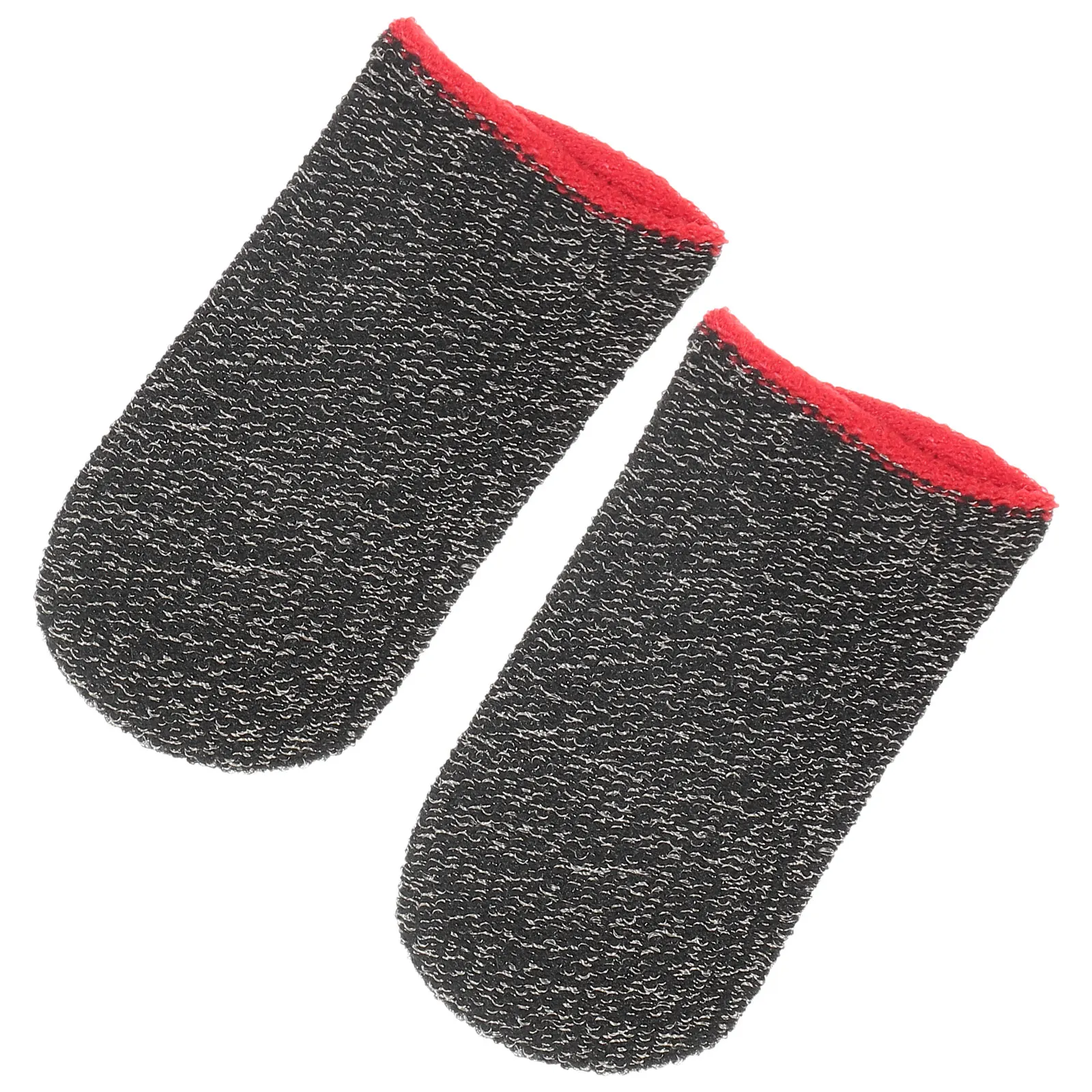 

2pcs Guitar Protectors Black Red Thumb Cots Children Left Right Hand Playing Comfortable Finger Covers Accessories