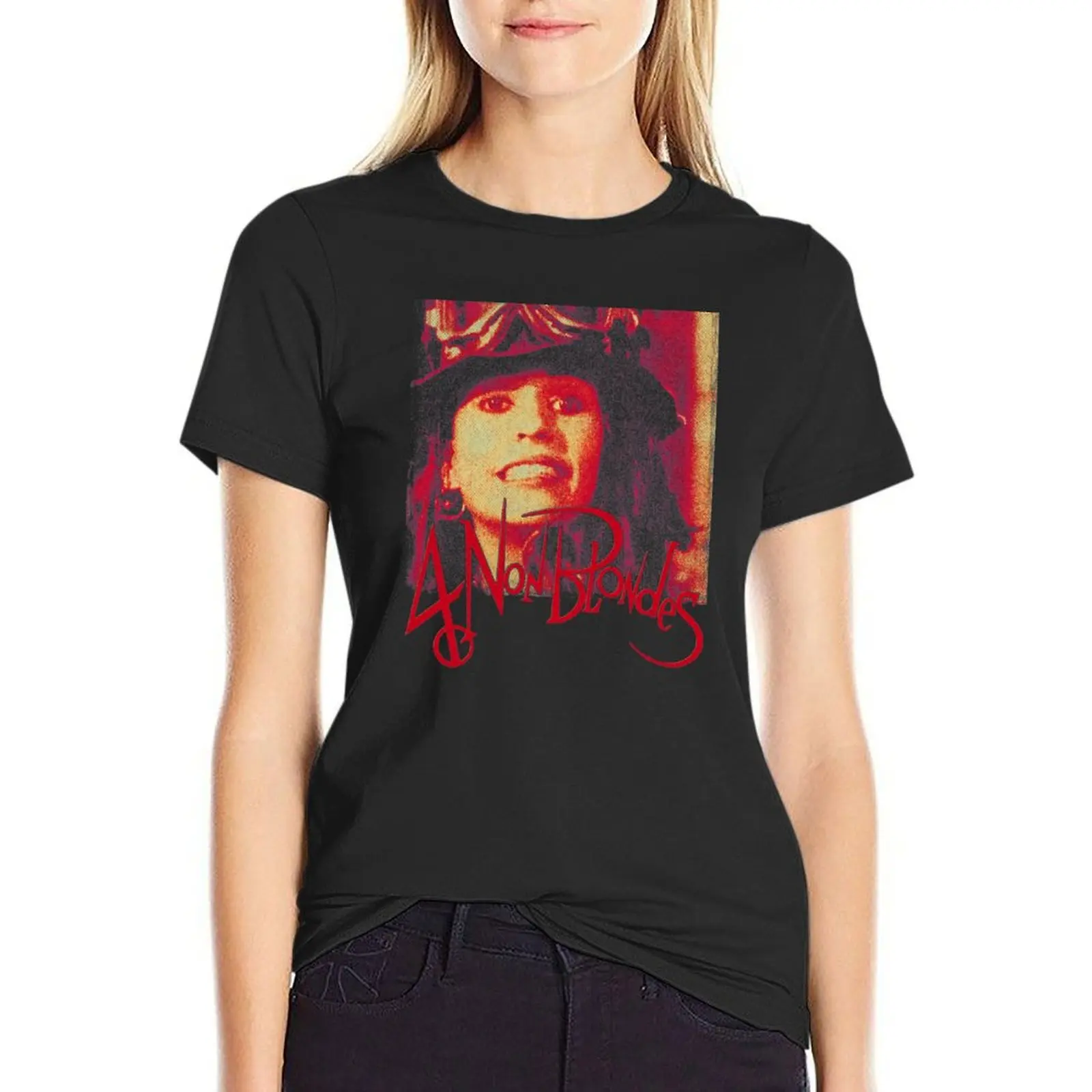 

4 non blondes grunge vintage T-Shirt customs summer clothes t shirts for Women