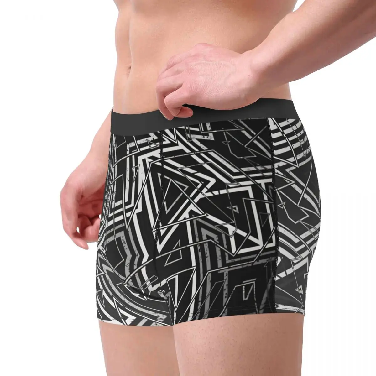 Arcade Monochrome Graphic Art Underpants Breathbale Panties Men's Underwear Print Shorts Boxer Briefs