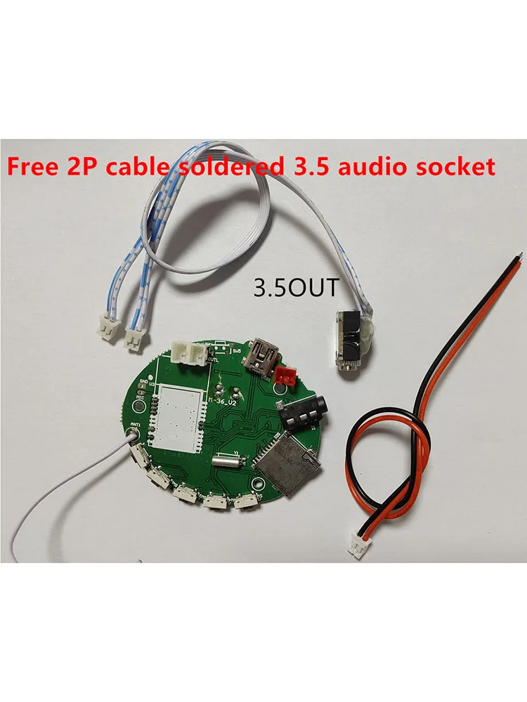 TF card player MP3 decoding board 3.5AUX music decoder MP3 module 3.5OUT audio output