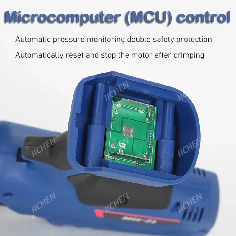 JC EZ400 كماشة هيدروليكية كهربائية قابلة للشحن EZ300 كماشة هيدروليكية كماشة تجعيد كهربائية 10-300mm2 محطة H-نوع المشبك #3
