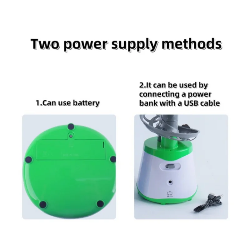 Kid Beginners Portable Plastic Automatic Ping Pong Ball Throwing Machine Table Tennis Trainer Balls Launcher Robot
