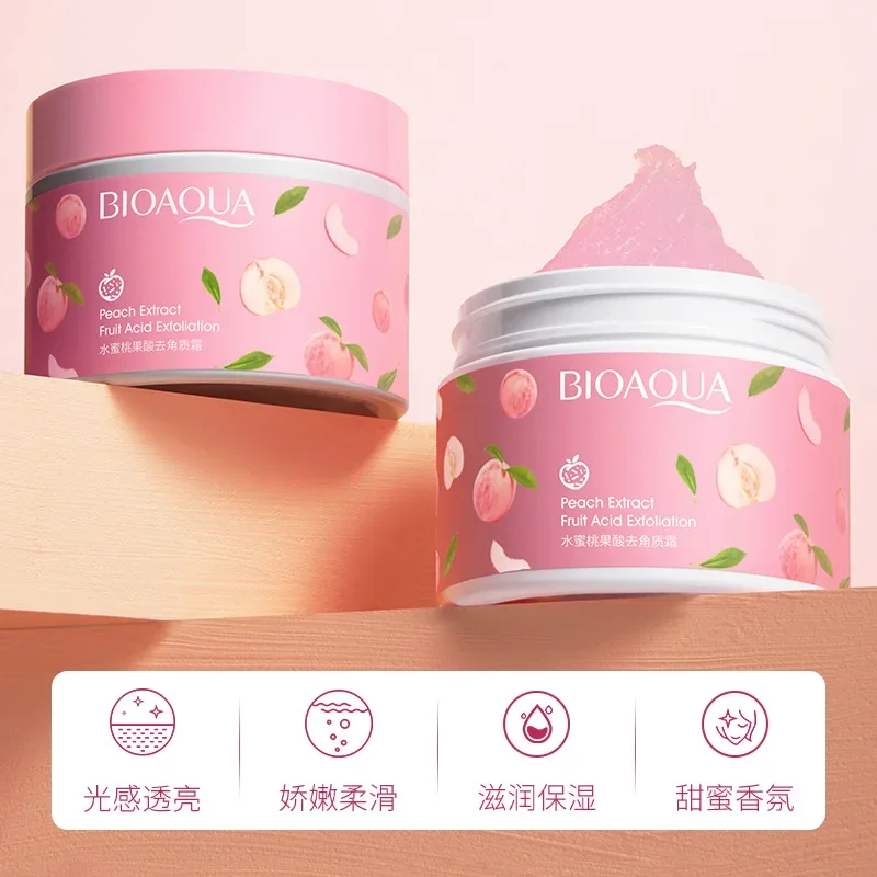 1 Bottles Facial Exfoliating Body Scrub Whitening Moisturizing Peeling Cream Gel Face Scrub Gentle Exfoliation