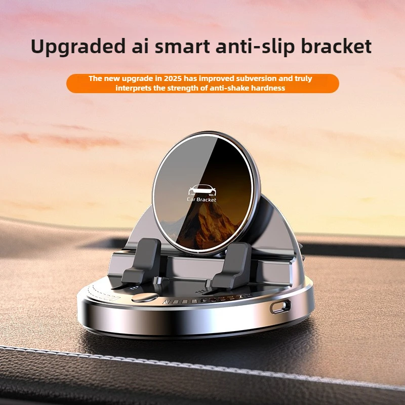 Electric Auto Scaling Car Mobile Phone Holder Mount Car Cell Phone Support For Car, 360° Rotatable Dashboard With Touch Button