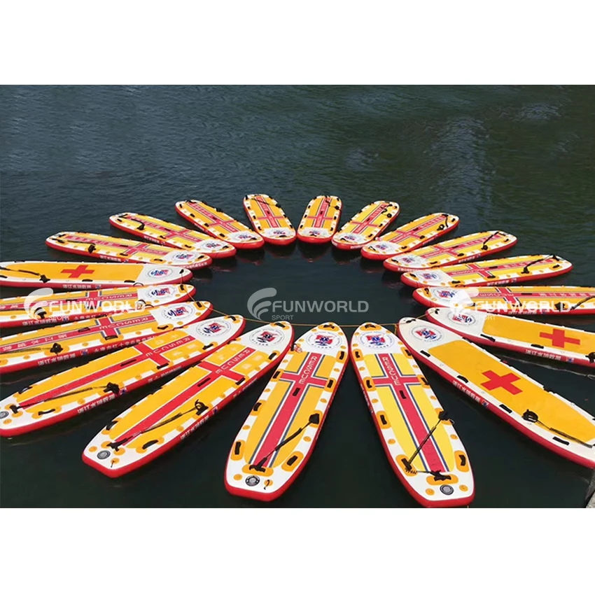 

Oem/odm Customized Inflatable Lifeguard Rescue Board Safety Rescue Paddle Board Soft Long Board