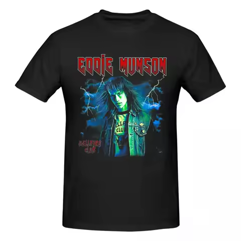 Eddie Munson Graphic T-shirts The Demogorgon Awesome Casual Cotton Y2K Gifts O-neck Men Women Hip Hop Oversized T-Shirt Tops