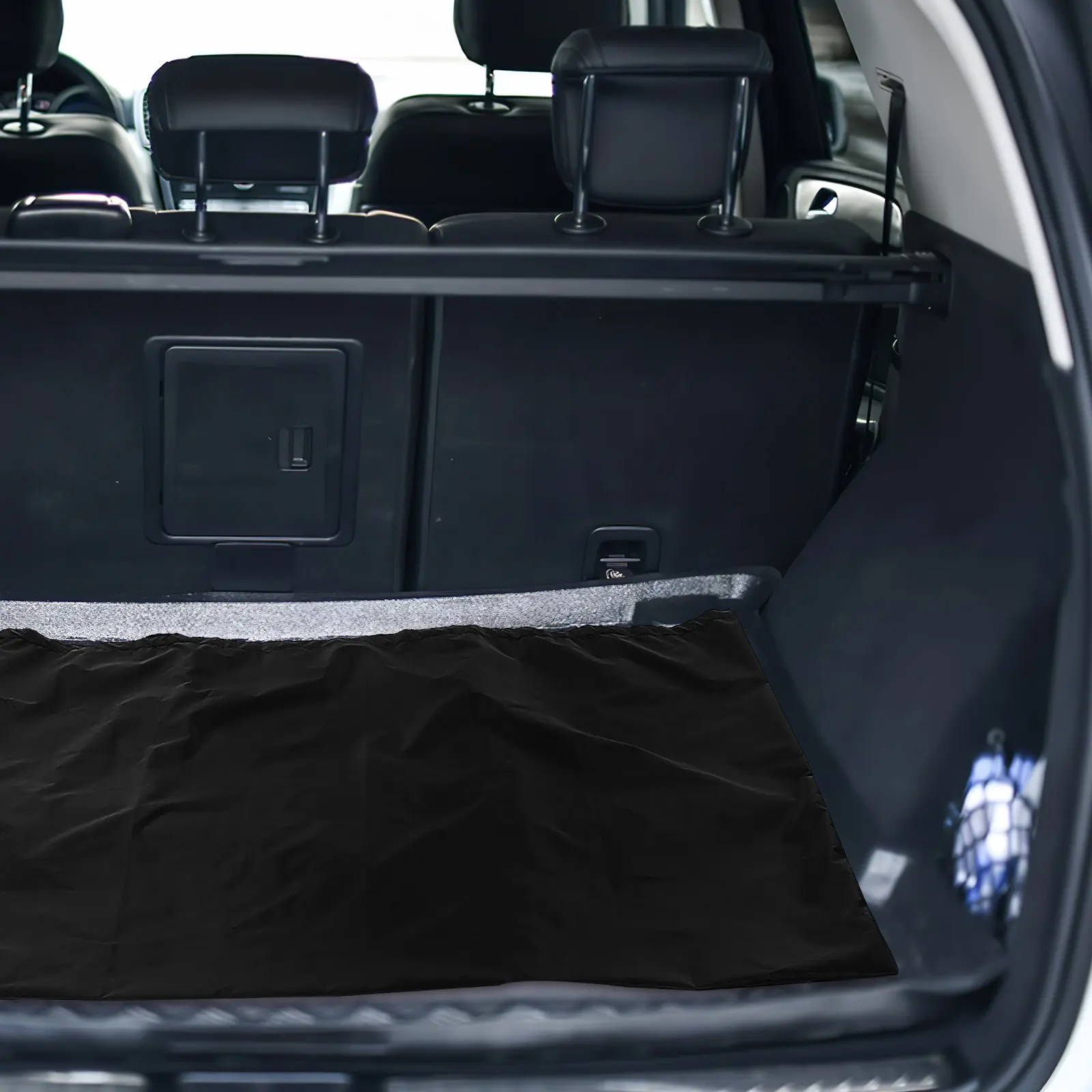 

Car Trunk Mat Double Layers Sturdy Auto Trunk Protector Nonslip Sleek Design Multiple Uses Car Boot Protector