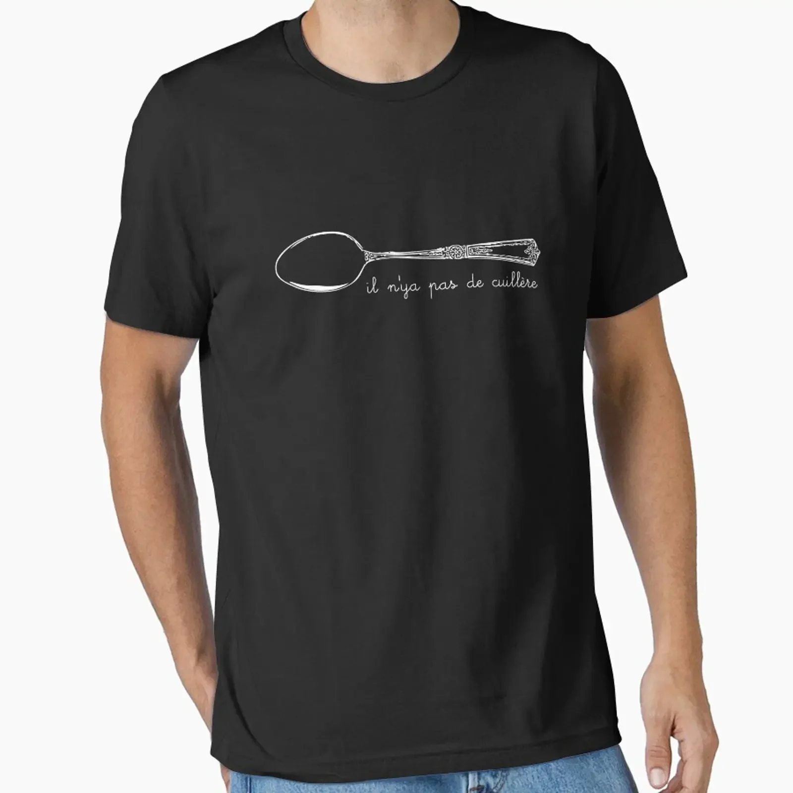 There is NO Spoon designed and sold by rexraygun vintage Washed Stylish fashion Versatile Stretched graphic Soft streetwear