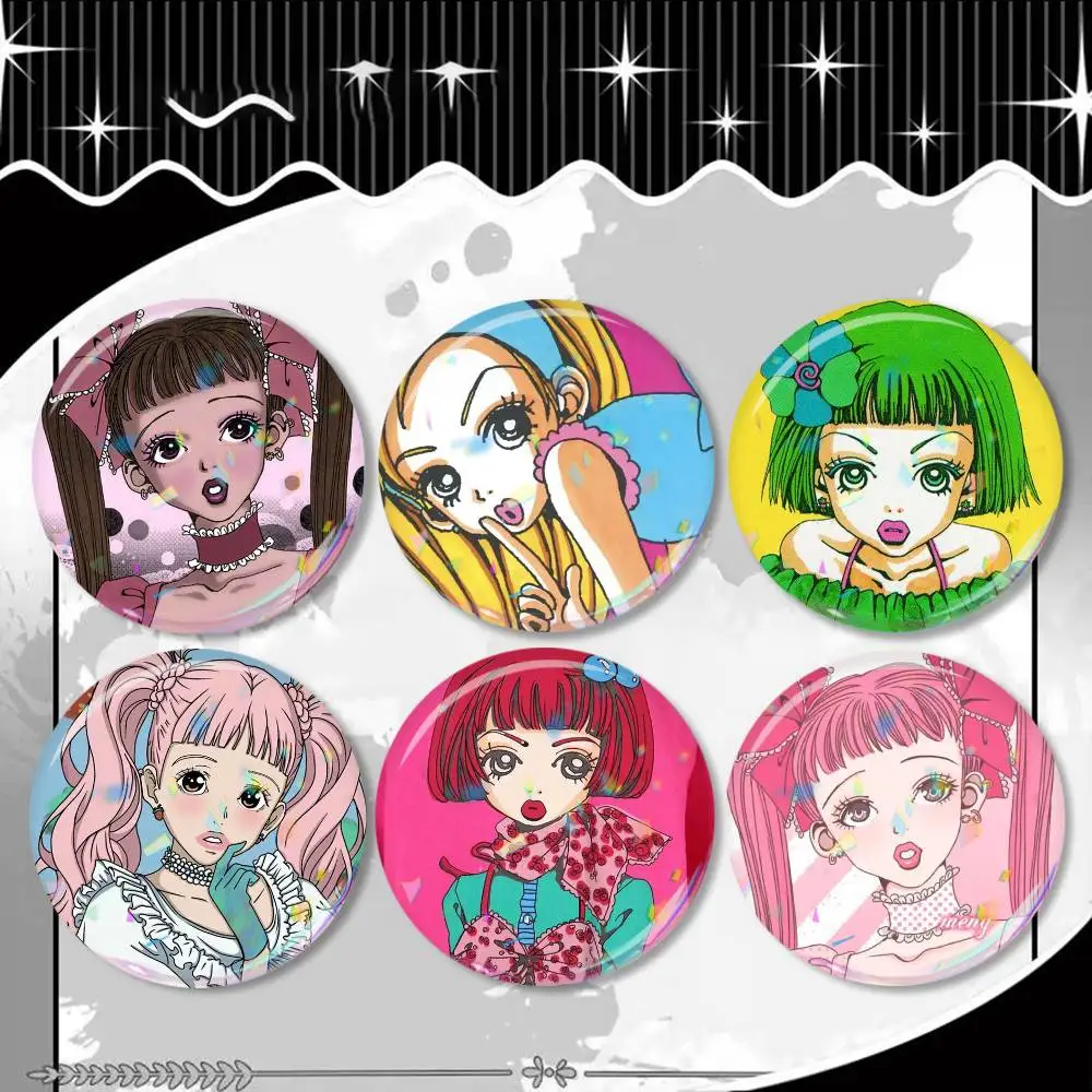

H-Happy Berry Sakurada Miwako Badge 25 32 44 58 75 mm Round Fans Collect Friends Gifts Brooch Souvenir