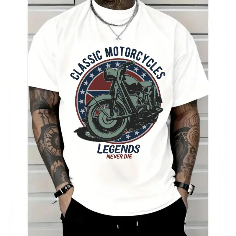 

Legends never die Retro Cafe Racer Gift T-Shirt for Racing bikers 100% cotton printed Motorcycle Graphic clothes All size Tops