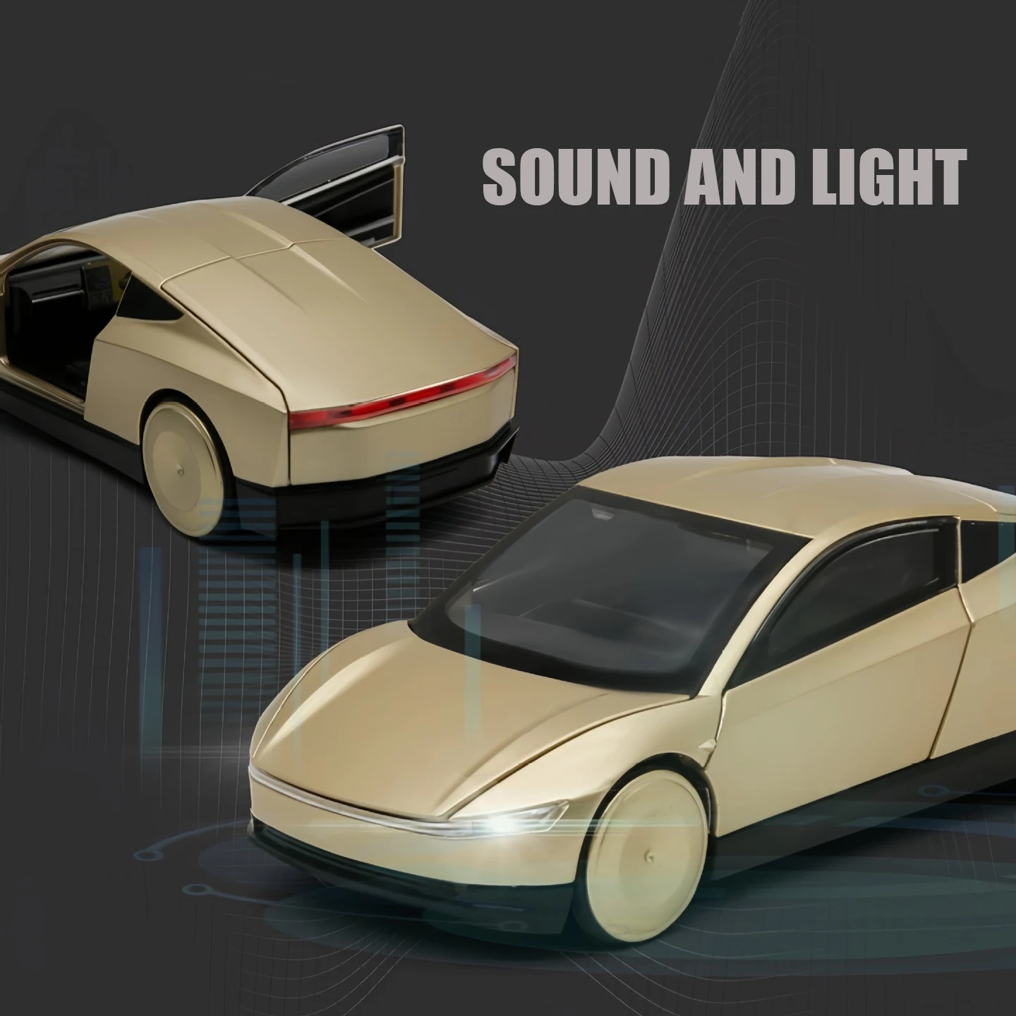 Para 1: 32 simulação robotaxi modelo de carro de brinquedo veículos fundidos carros de metal decoração puxar para trás som e luz menino educação presente