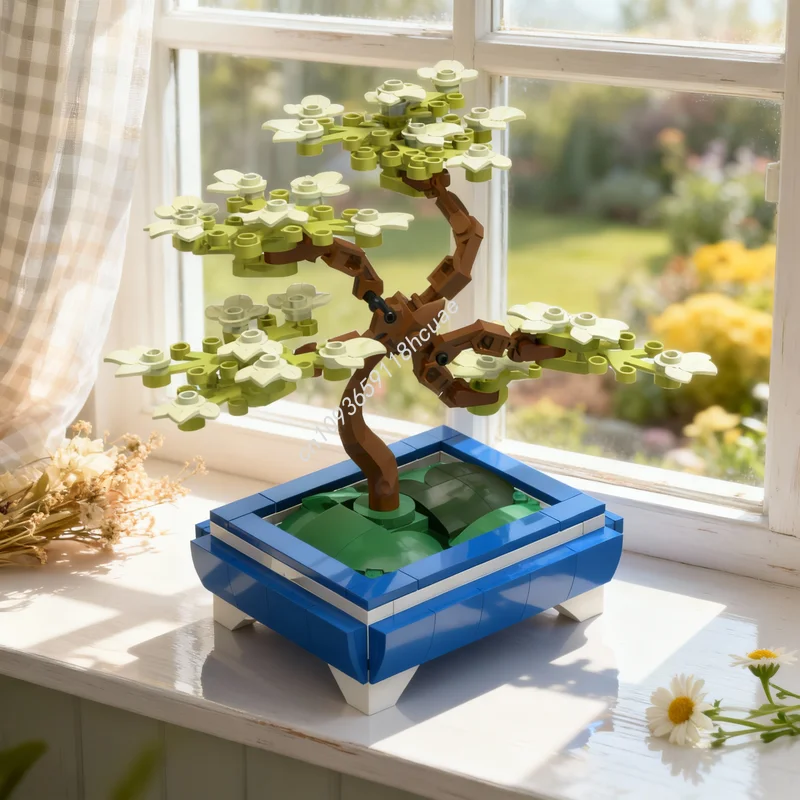 

163pcs MOC Botanicals Small Posable Bonsai Model Building Blocks Toy Christmas Gifts Architecture DIY Creative Education