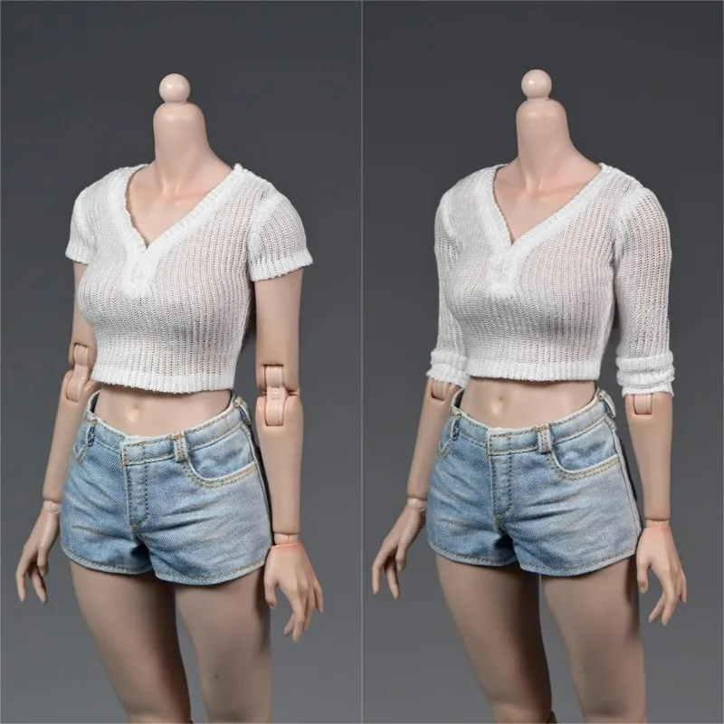 Escala 1/6 lazer feminino soldado listra estilo fino vero moda modelo de roupas para figuras de ação de 12 ''acessório corporal boneca presente