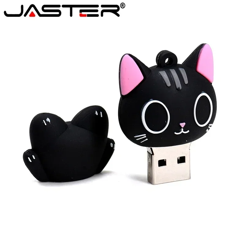 JASTER Usb Pendrive การ์ตูน Cat Usb แฟลชไดรฟ์ Et 4GB 8GB 16GB 32GB 64GB 128GB ไดรฟ์ปากกา USB 2.0ไดรฟ์ Usb Memory Stick U Disk