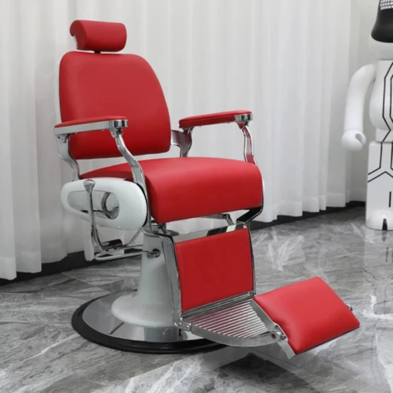 Kursi tukang cukur profesional, kursi tato Barbershop, tata rambut kosmetik, furnitur Salon