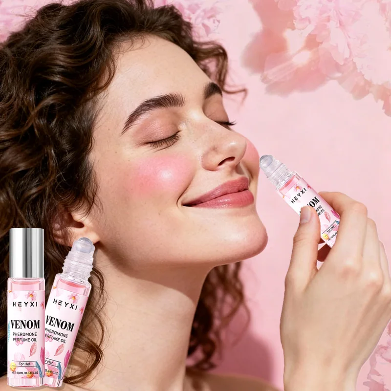 Floral Roller Fragrance, Long-Lasting Fragrance, Fresh and Natural, Compact and Portable, Alcohol Free, Suitable for Dating Use