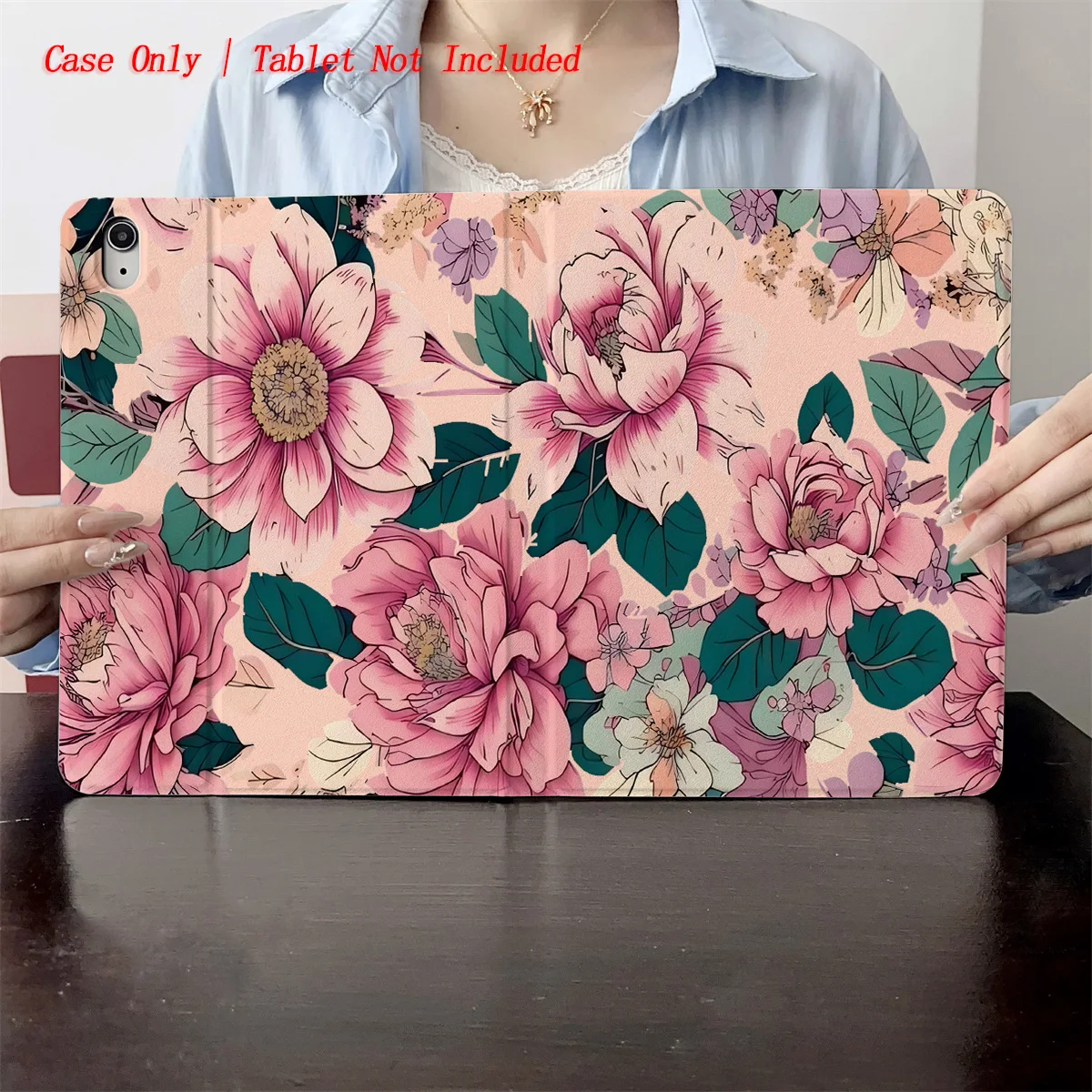 

Soft Sweet Pastel Pink Blossoms Print iPad Cover For Apple iPad 9th/10th Gen Air 3 Pro 12.9 Mini 6 Shockproof Case