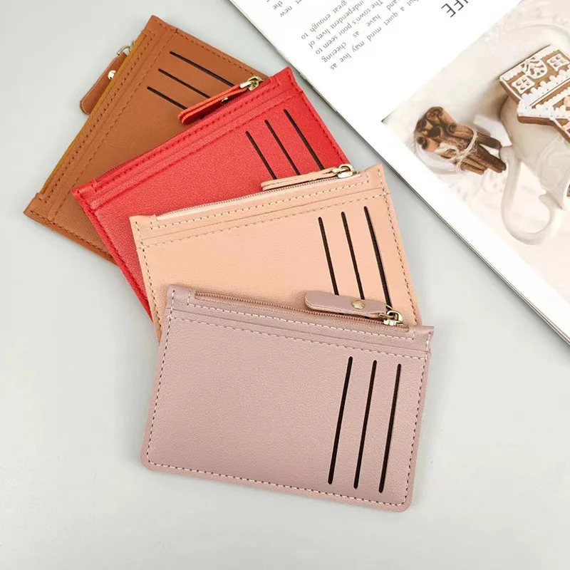 Female Bag Fashion Lady Bank Card Holder Coin Purses Designer Women Purse Zipper Design Men Wallet Mini Purse Unisex Bags C022