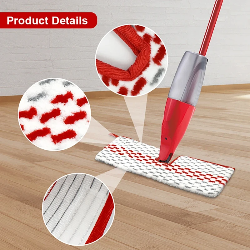 For Vileda O-Cedar robot vacuum cleaner accessories Replacement brush Head Mop Household Dual Action Microfiber Flip spare parts