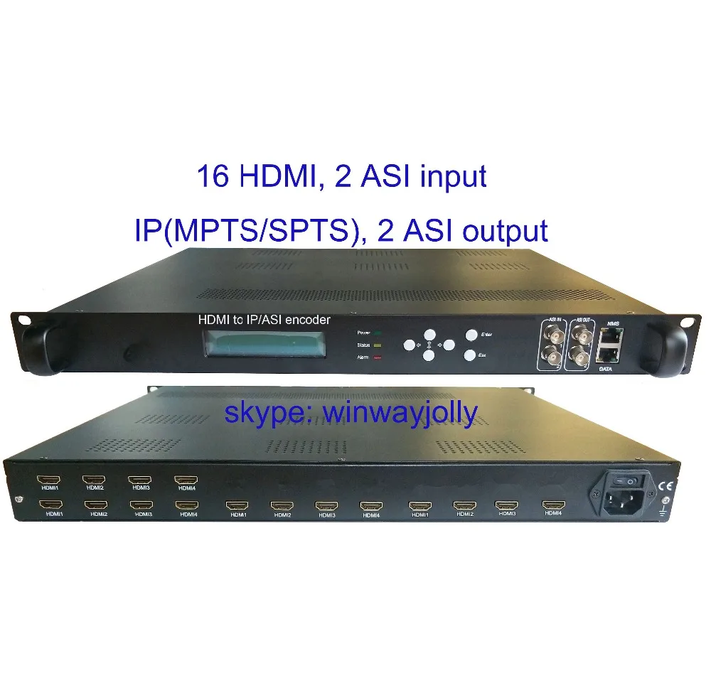 

16 HDMI в IP/Φ, 1080P Multi-кодировщик ASI, вход HDMI и выход IP/ASI, HDMI в IP-кодировщик, HDMI в кодировщик каналов