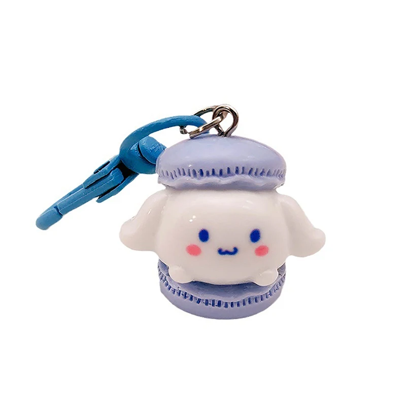 Cute Hamburger Sanrio Macaron Key Chain My Melody Cinnamoroll Sweet Girl Heart Student Pendant Ins Girlfriends Gift Pendant