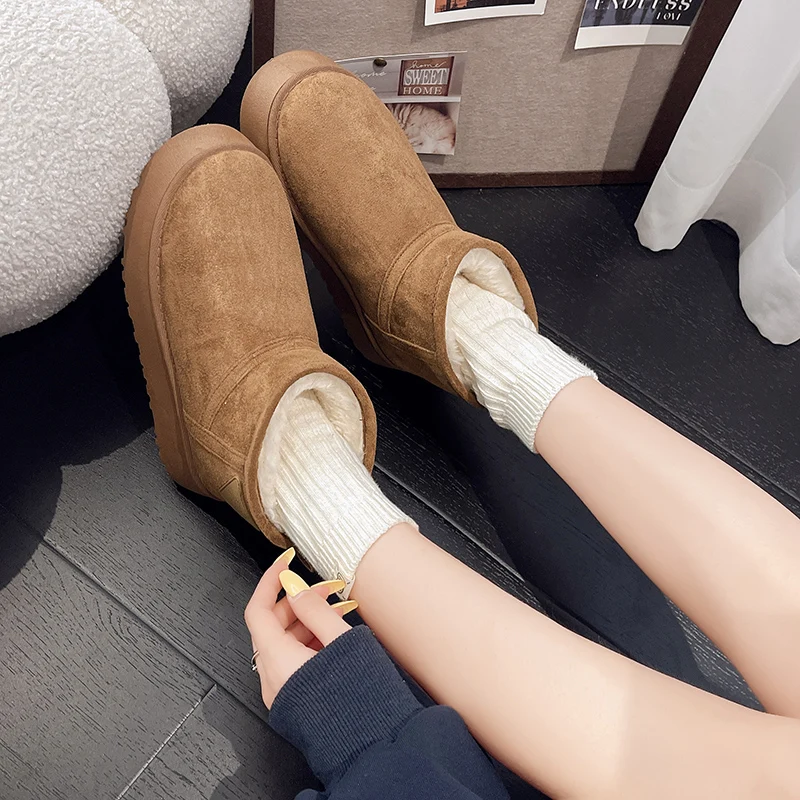 WONST Nuovi stivali da neve bassi invernali Scarpe Stivale in vera pelle Pantofole in cotone firmate Ragazzi Scarpe calde antiscivolo alte