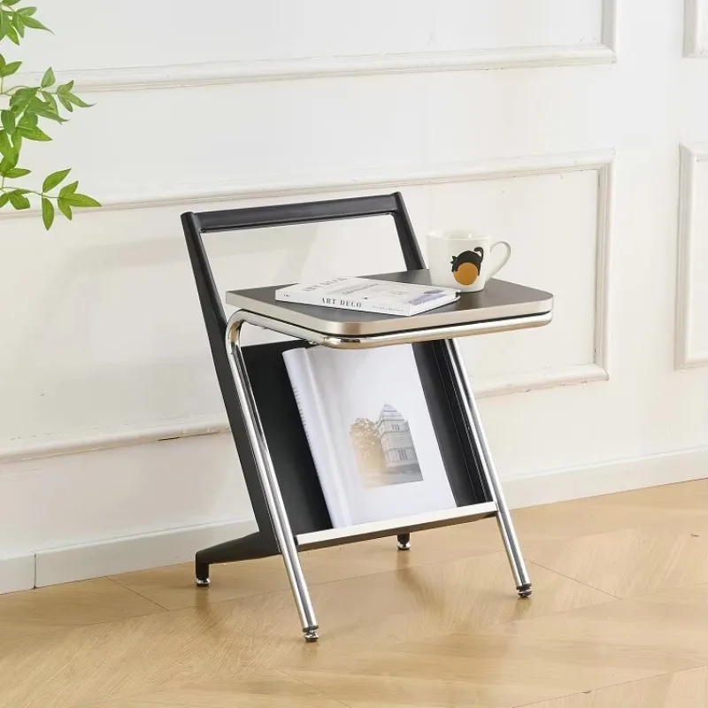 Modern minimalist metal frame particle board furniture family sofa side table