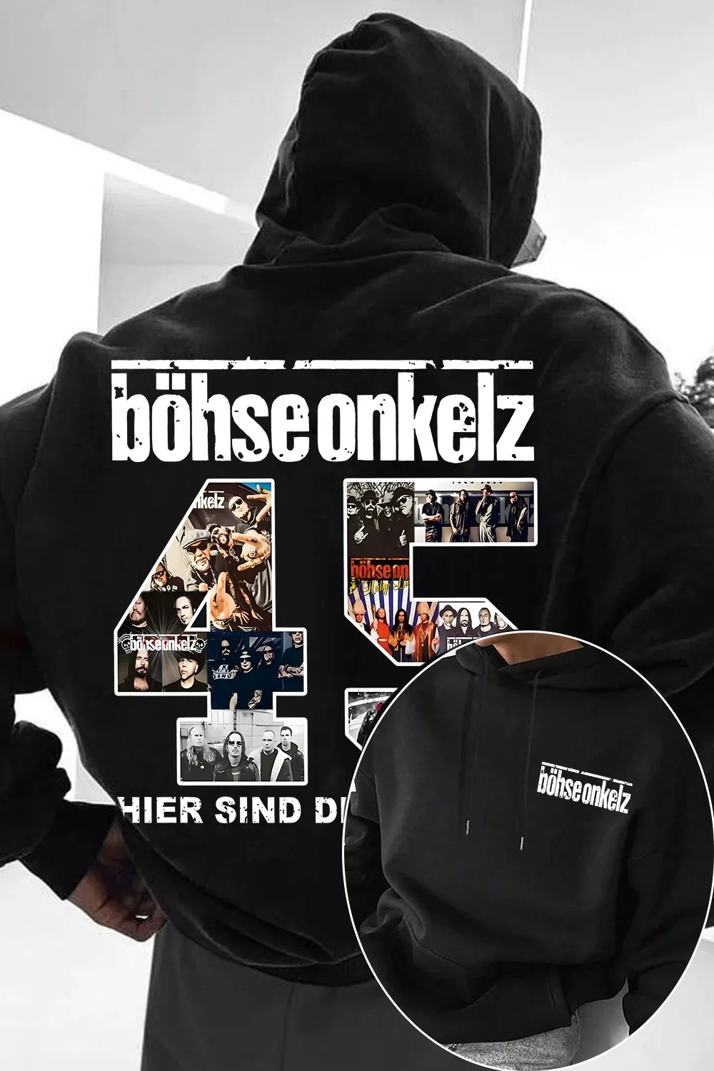 

Новые модные толстовки унисекс с принтом Rack Band Böhse Onkelz, оверсайз, свободного кроя, повседневные пуловеры