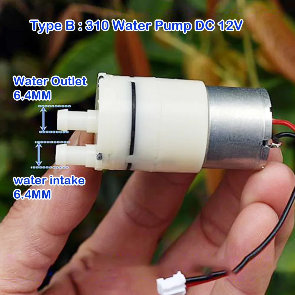 DC 12V-24V Small Water Pump Micro 310 Motor Self-priming Pump for DIY Drinking Hydraulic Miniature Diaphragm Pumps Vacuum Pump