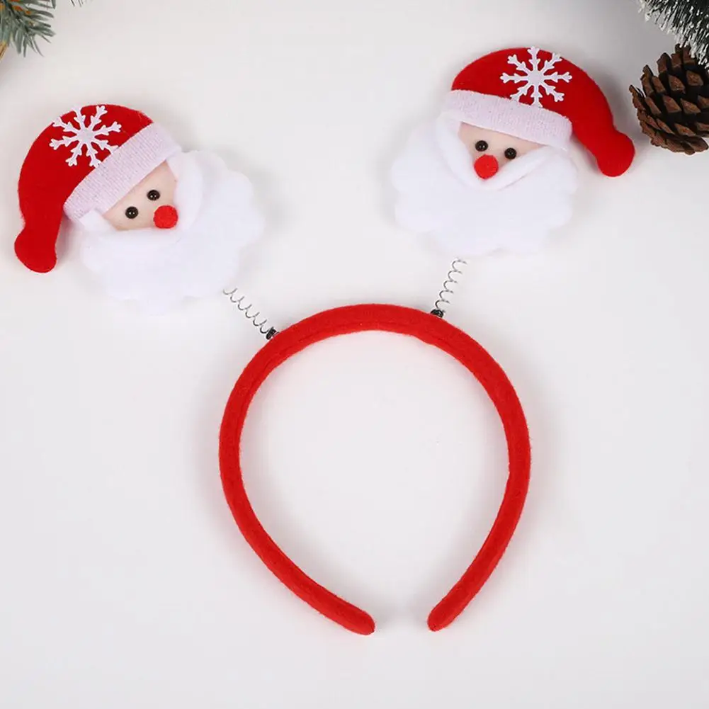 1pc Christmas Headband Decorations Snowman Santa Claus Elk Xmax Tree Hair Accessories Photo Props Party Christmas Decoration