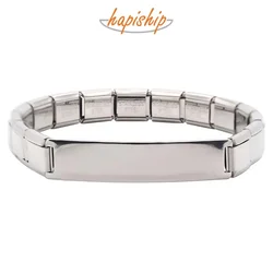 Hapiship 2024 New Fashion Blue Black Purple Personal Stainless Steel Bracelet For Women Girls Gift Jewelry G048
