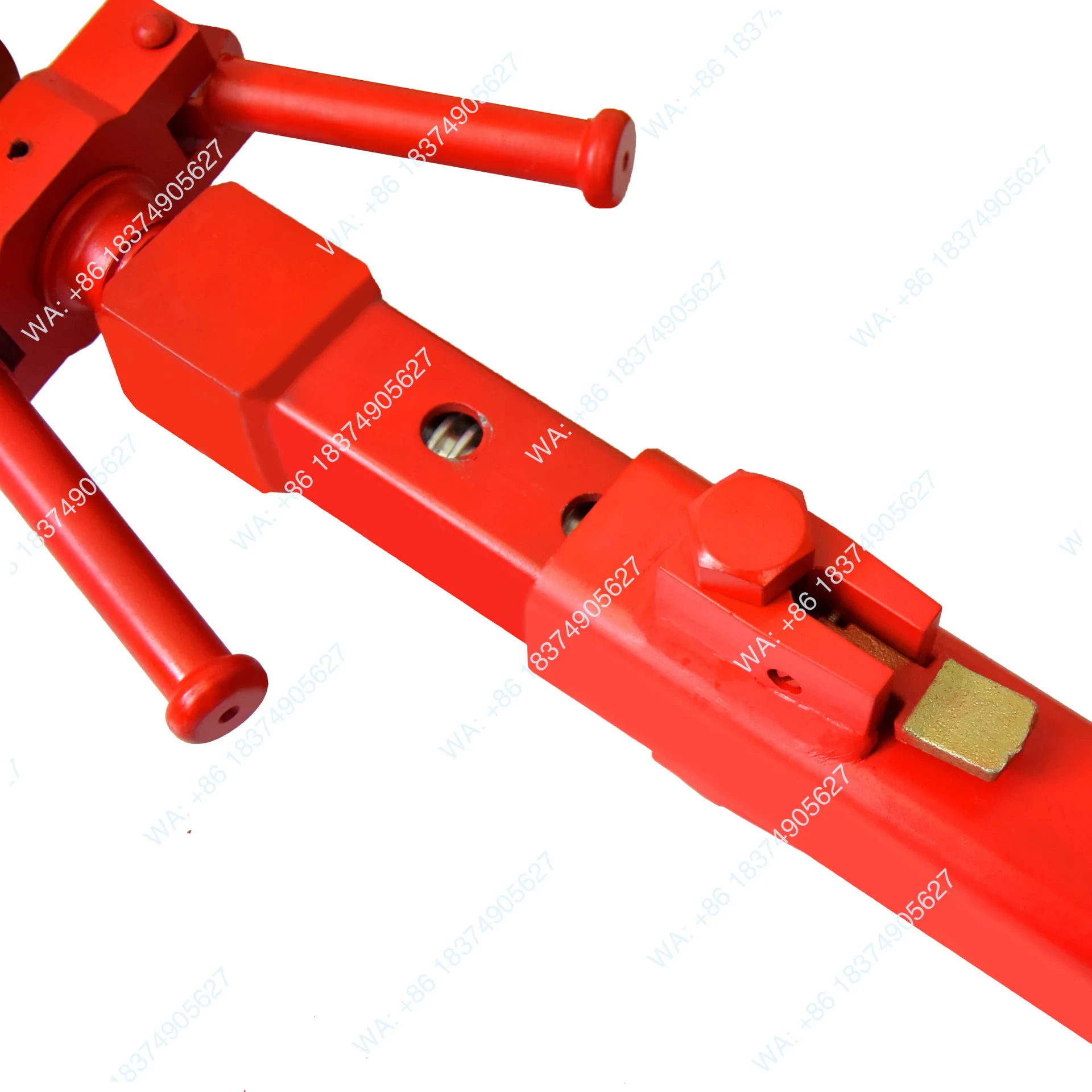 Marine aluminum alloy pillar square tube leak sealing tool auxiliary equipment, fire retractable metal support rod