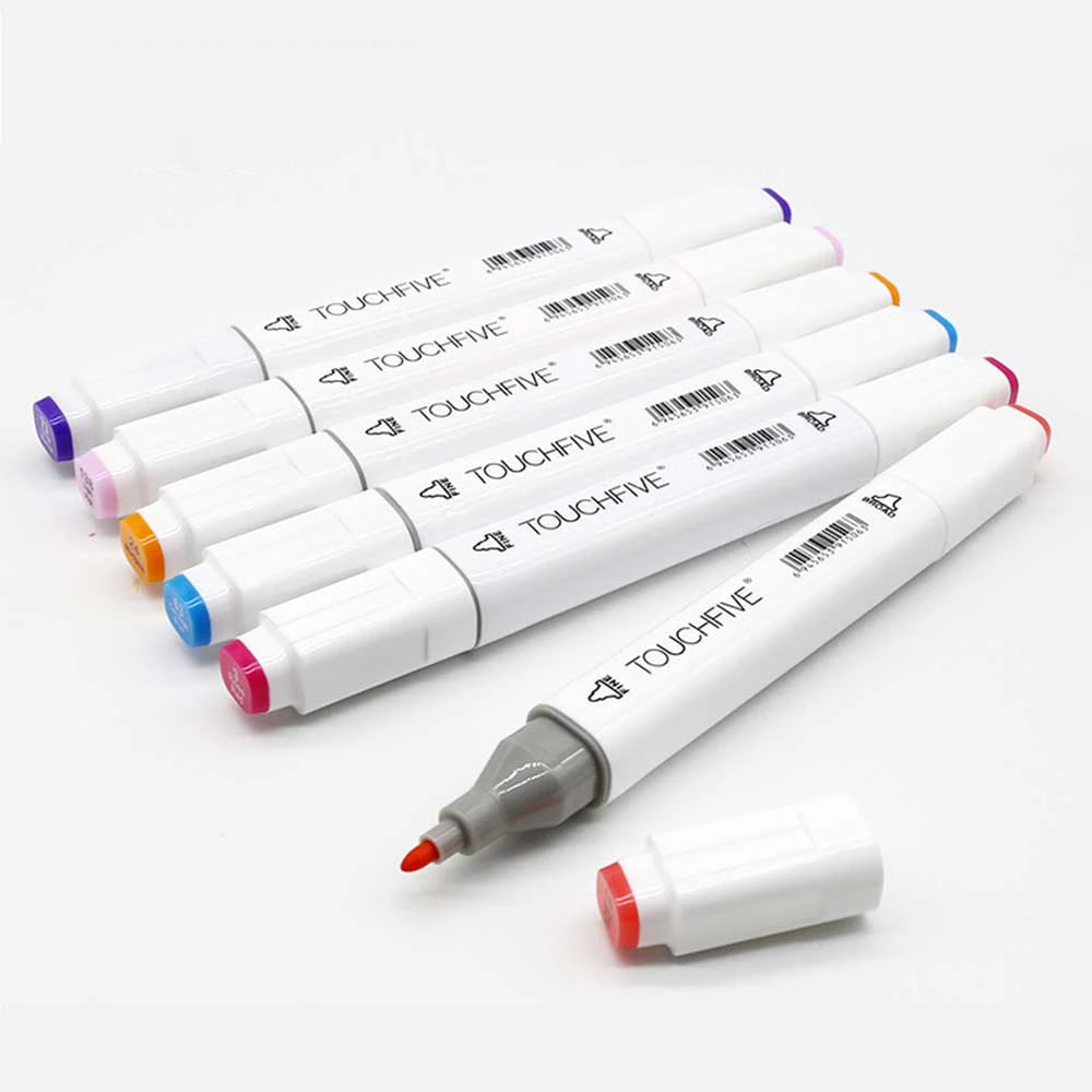 36 Color Touchfive 5 Generation Double Headed Alcohol Oily Art Marker Pen Marcadores Mark Pen For School Supplies Drawing Set