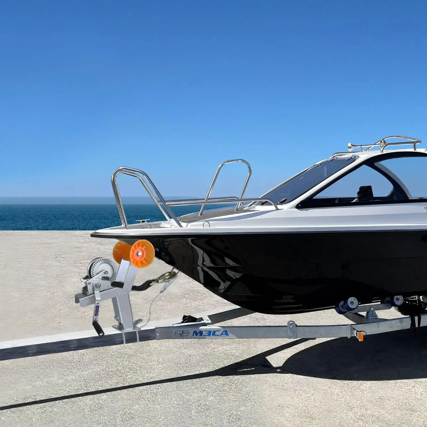 Adjustable Winch Mount for Boat Trailers for Motorboats and Fishing Boats